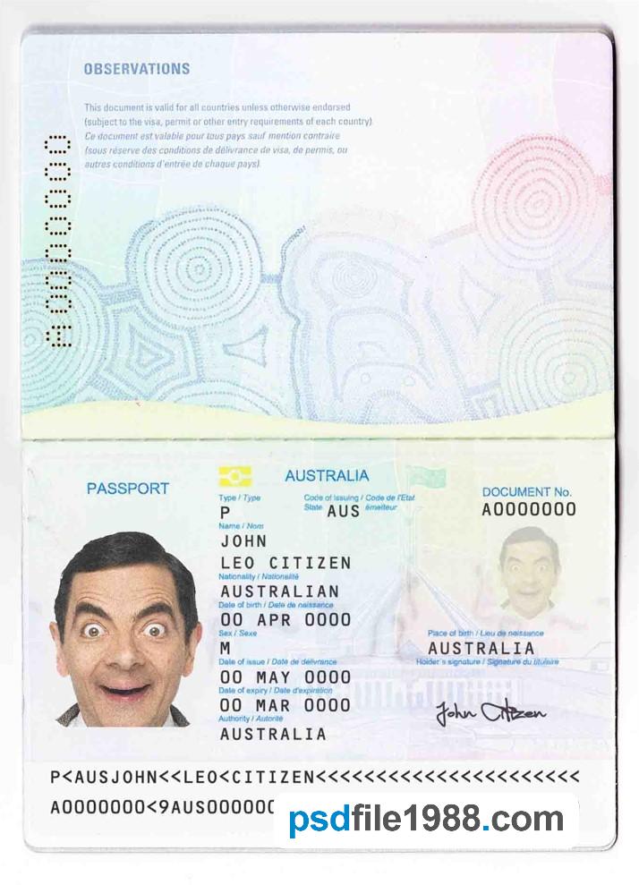 Australian Standard Passport
